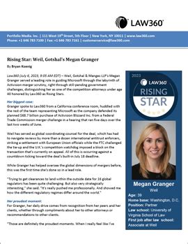 megan granger|Rising Star: Weils Megan Granger